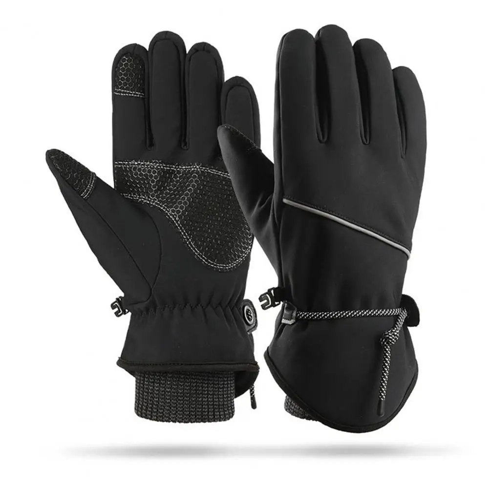 

Thermal Touchscreen Gloves Winter Cycling Gloves with Water-resistant Plush Lining Windproof Thermal Design Stay Warm Connected