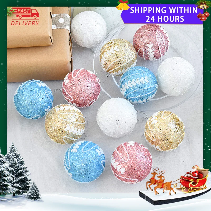 

Рождественский шар из пенопласта диаметром 8 см, Рождественское украшение, подвесной шар, оптовая продажа, подвесной шар для рождества, свад...