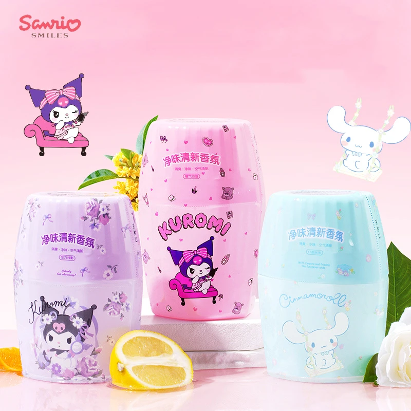 

Kawaii Sanrio Kuromi Ароматерапевтический Крем MyMelody Cinnamoroll домашний дезодорант парфюмерный диффузор мультяшный освежитель автомобиля