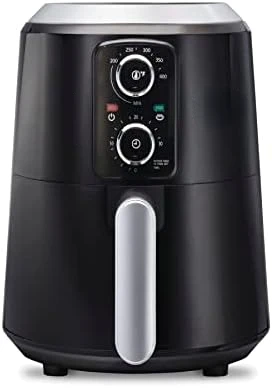 

QT духовка с контролем температуры, таймер 60 минут, антипригарная корзина, 1700 Вт, черная (35060)