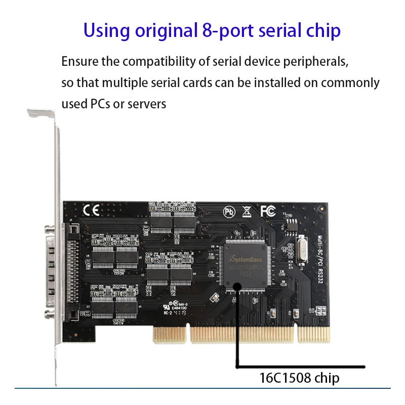 PCI-RS232 серийная карта адаптер стандарта PCI Sata контроллер карты игровая Адаптивная