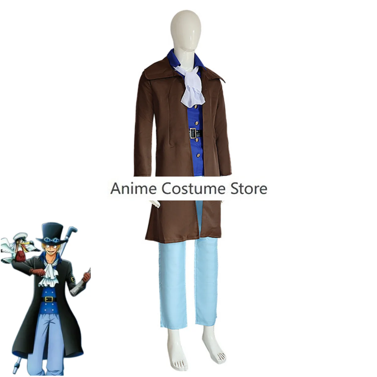 Костюм для косплея аниме Восточный Синий Сабо черные Бриджи на Хэллоуин взрослых