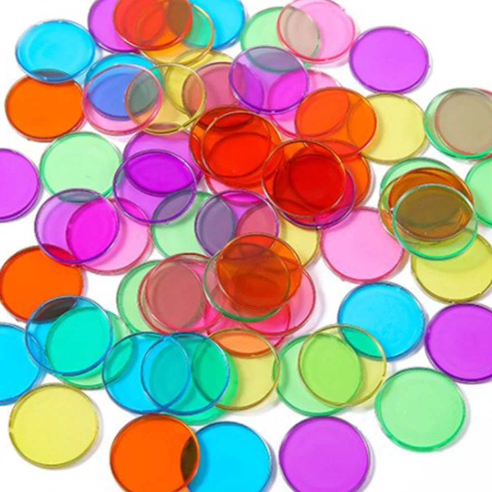 

Transparent Disc Teaching Aids Toys Kids Magnetic Wand Chips Counting Educational