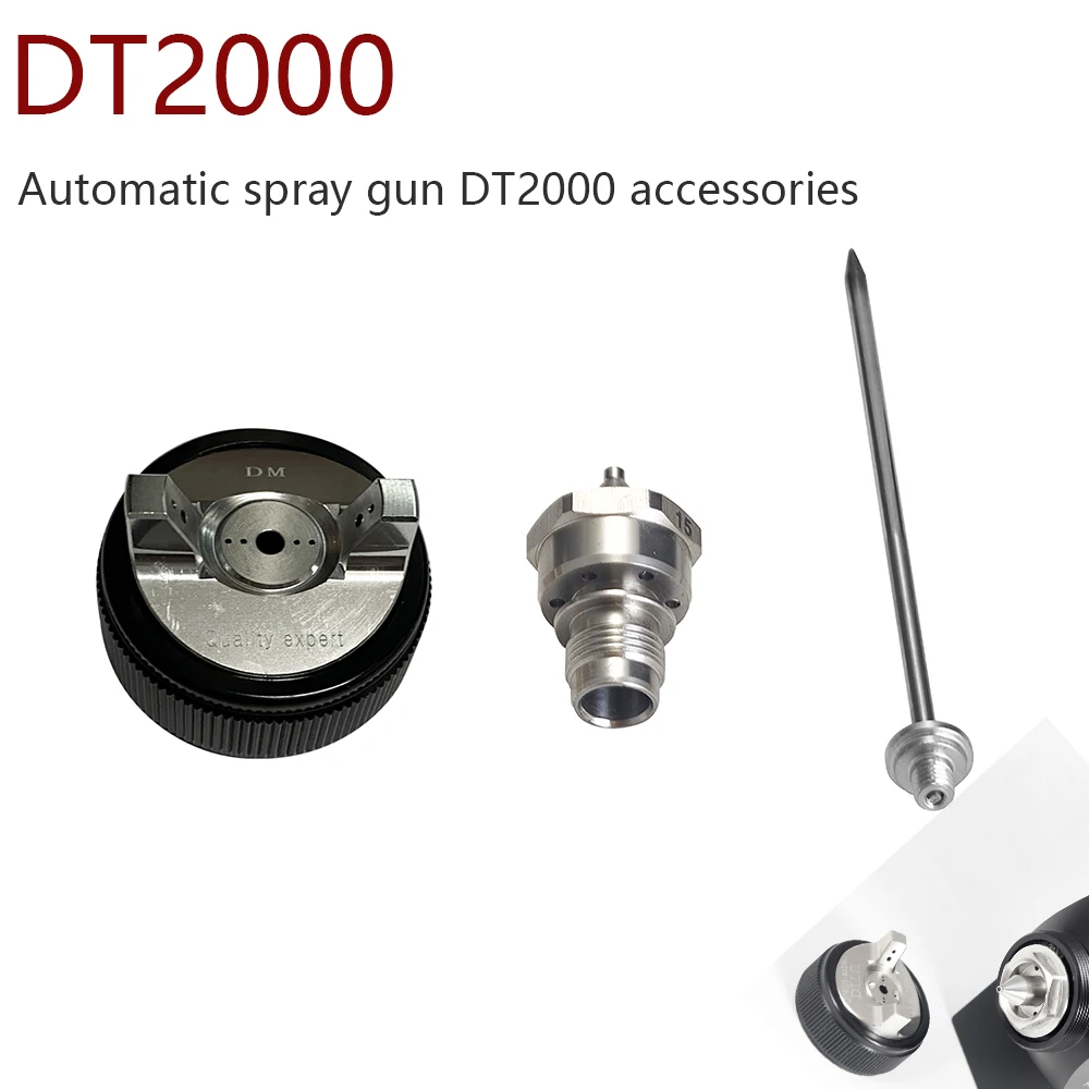 Автоматический пистолет-распылитель для краски с соплом из нержавеющей стали 316, модель DT2000 принадлежности пистолета-распылителя, игла 0,8, 1,0, 1,3, 1,5
