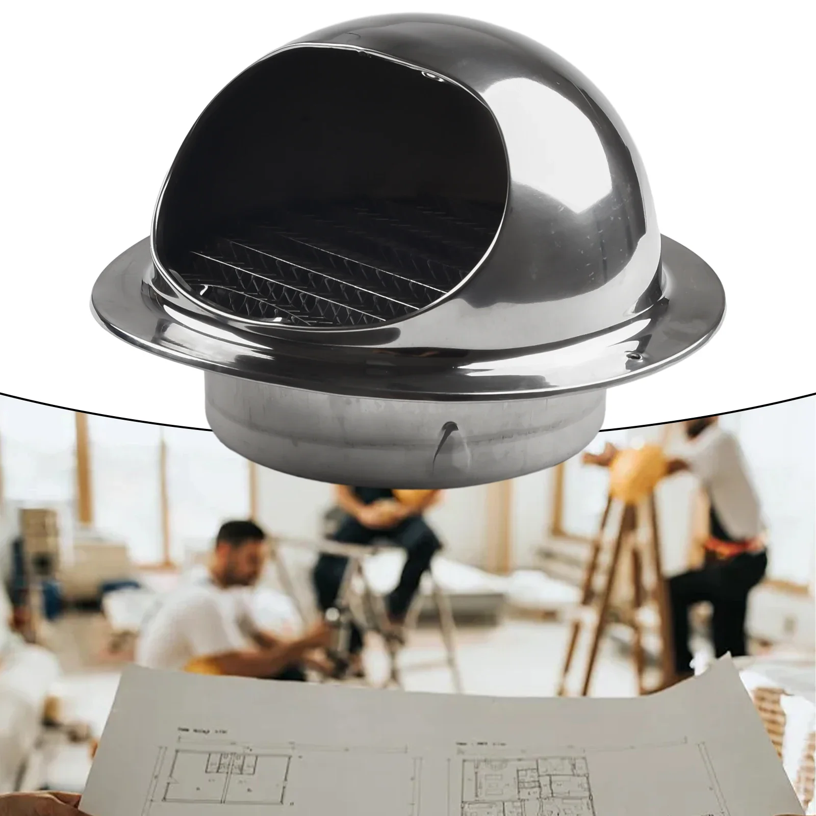 Настенная деталь из нержавеющей стали тройная оболочка розетка вентиляционные