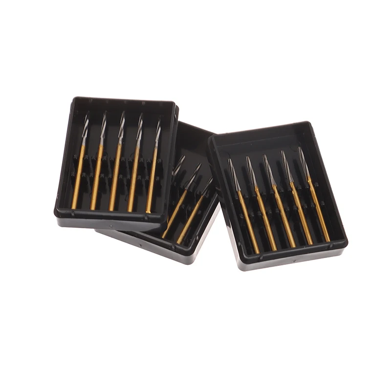 5 шт. стоматологические карбидные боры хирургические эндодонтические фрезы для