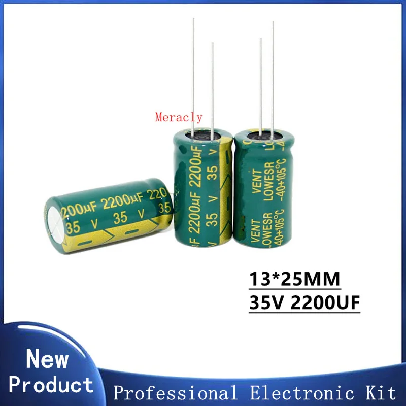 

35V 2200UF 20% High frequency and low impedance in-line aluminum electrolytic capacitors 20% long life Brand new authentic