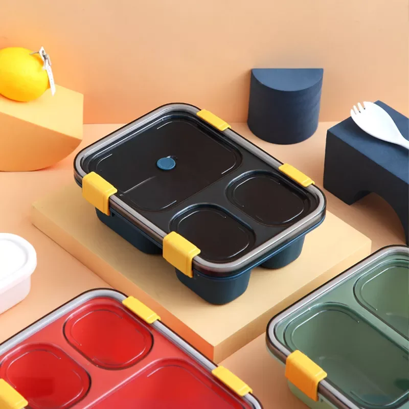 

Outdoor Bento box japanese style food storage containers Leak-Proof lunch box for kids with Soup Cup Breakfast Boxes