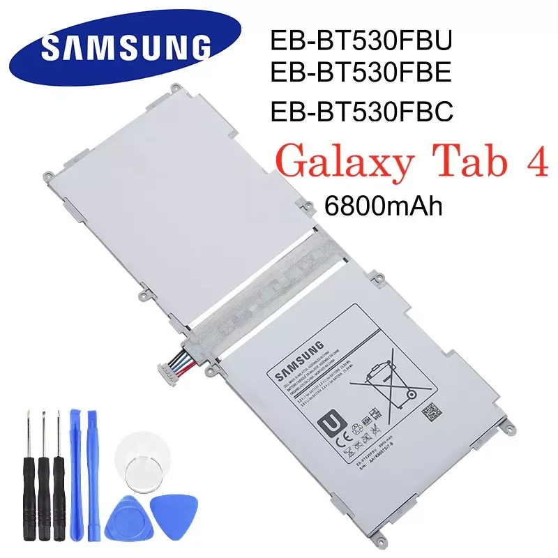 

NEW2023 Original Tablet Battery EB-BT530FBC EB-BT530FBU 6800mAh For Galaxy Tab 4 SM-T530 T533 T535 T531 T535 T537 EB-BT530FBE