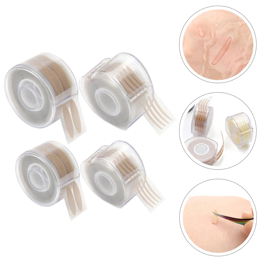 

4 Rolls Invisible Double Eyelid Stickers Adhesive Lift Strips Droopy Tape Lifter