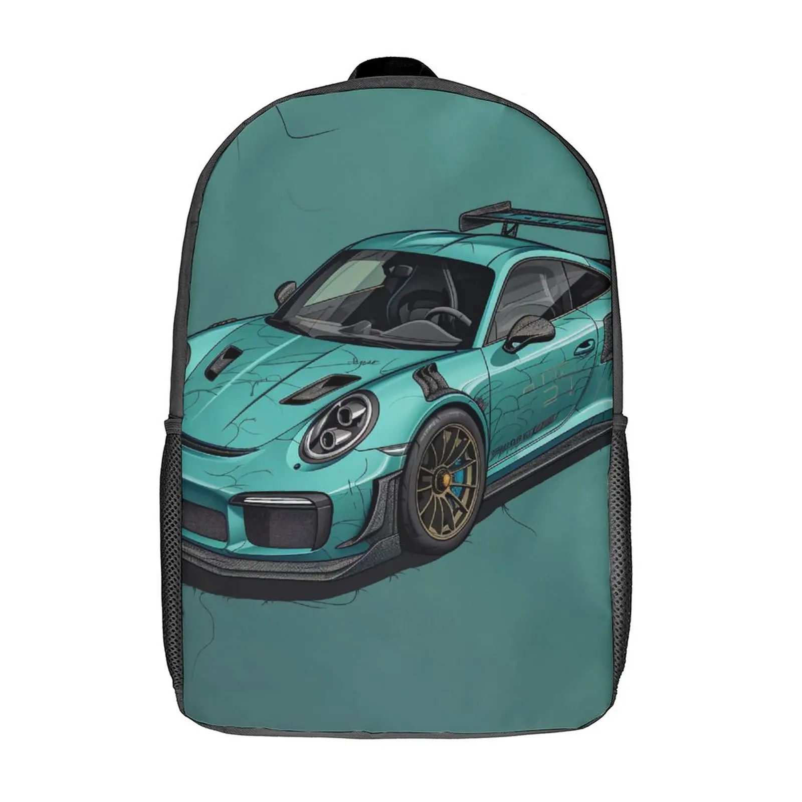 

Classic Sports Car Backpack Graphic Cartoon Travel Backpacks Female Designer Big High School Bags Casual Rucksack