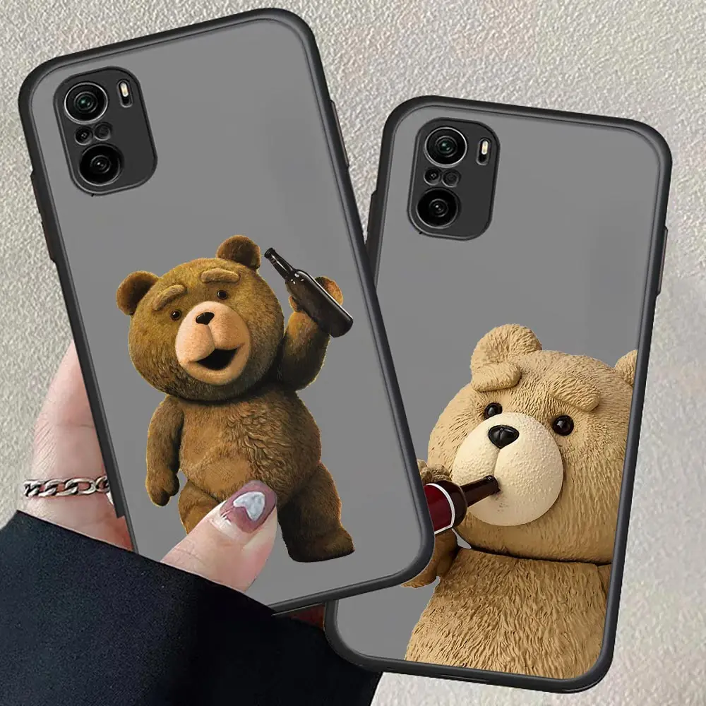 

Naughty T-Teddy Bear Couple Cartoon Matte For Redmi K40 Case For Redmi K40 K30 K20 10 10C 10X 9T 9C 9A 9 8A 8 7A 7 6 Pro Plus 5G