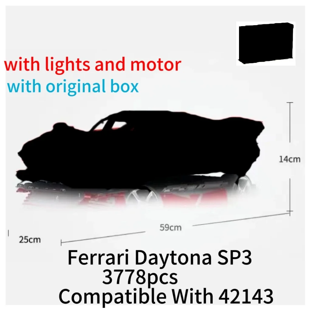В оригинальной коробке 3778 деталей высокотехнологичная модель суперкара SP3 42143
