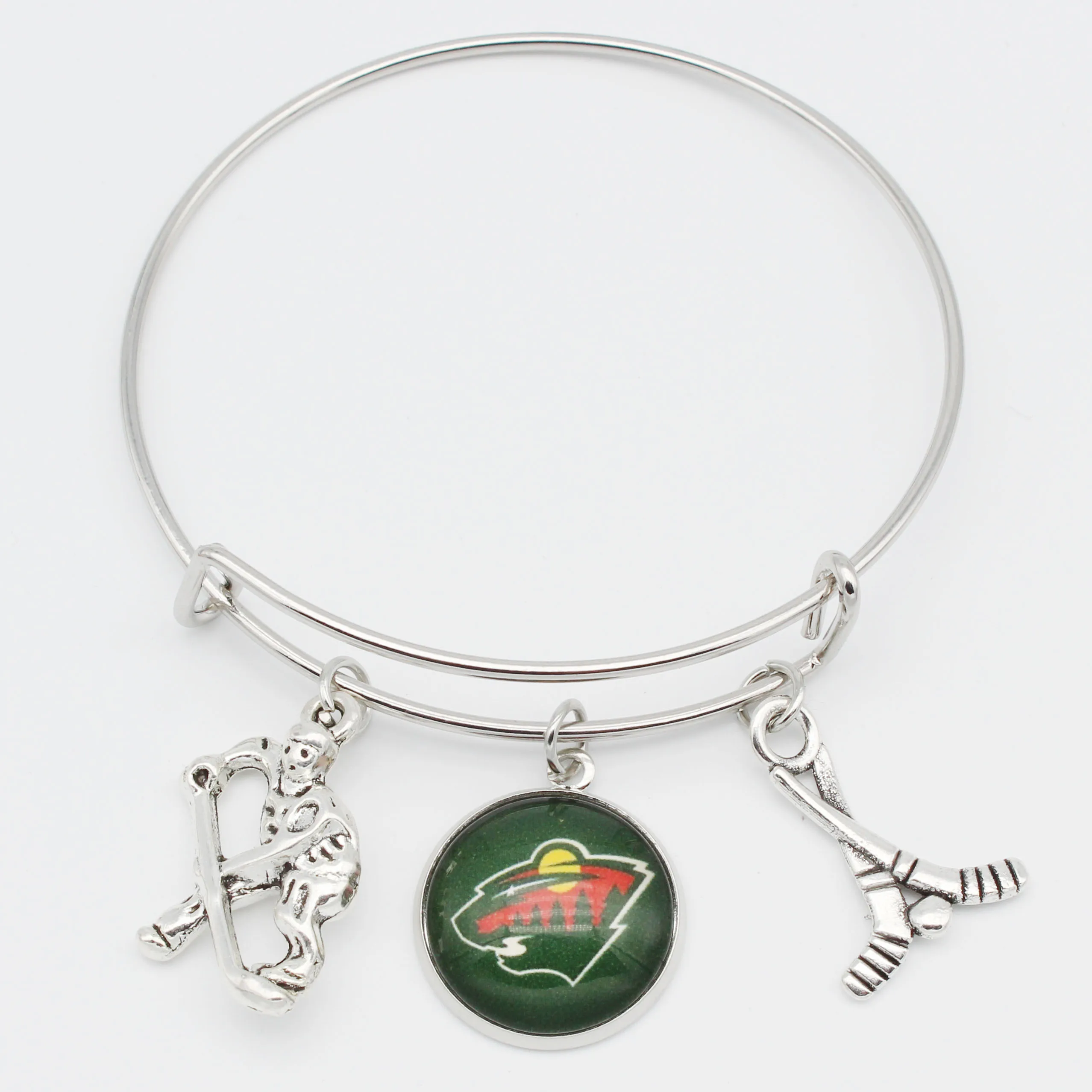 

Charms DIY Bracelet US Ice Hockey Team Western Conference Northwest Division Minnesota Dangle DIY Sports Jewelry Accessories