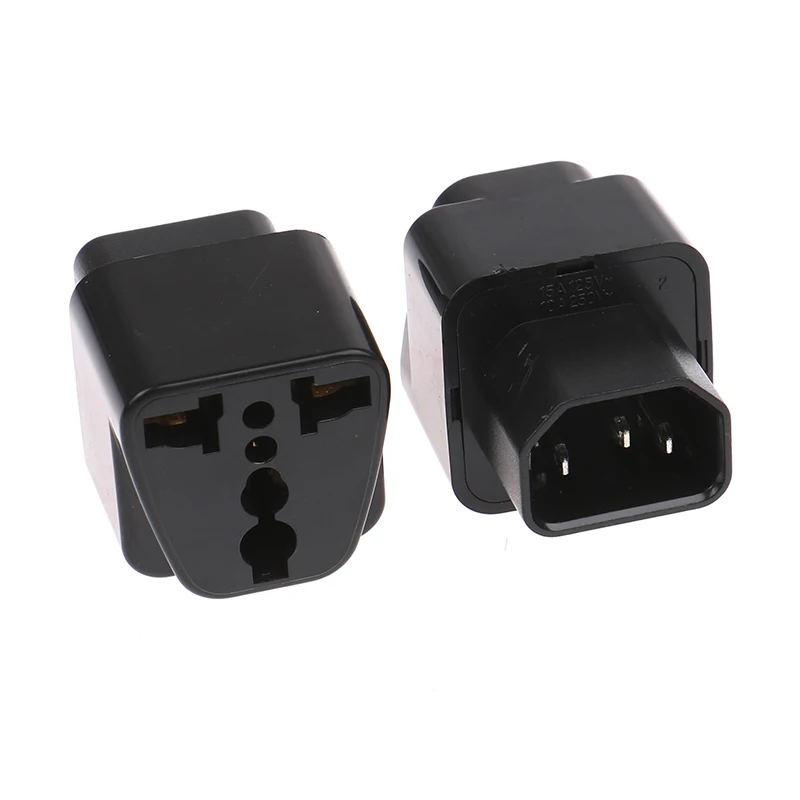1 шт., 10A-16A 110 В-250 В, черная розетка для Pro IEC 320 PDU UPS C14, адаптер питания