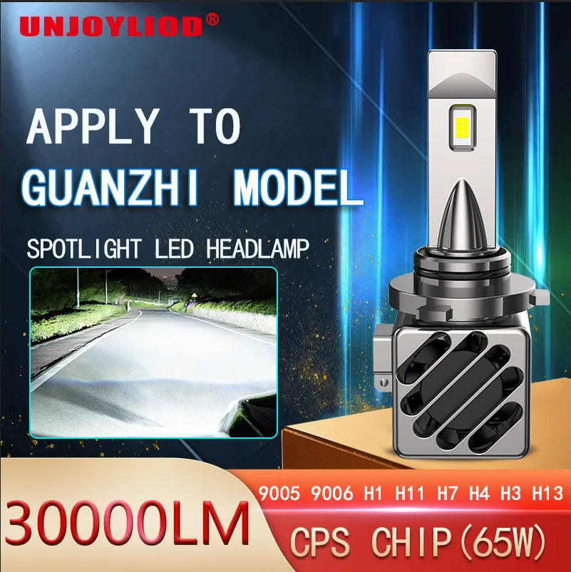 

13-14-15-16-17-18-19 Qoros LED Headlights 3 High-beam Low-beam 5 Far-near Integrated Bulb Modification