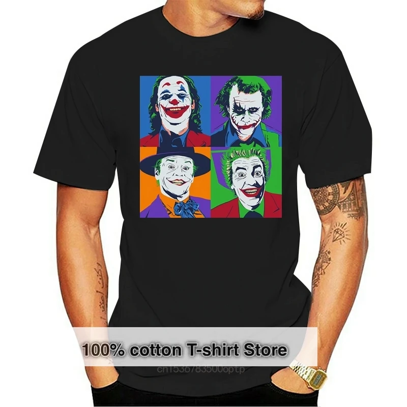 

Мужские топы Jocker Face, футболка, черная хлопковая футболка, винтажная графическая футболка