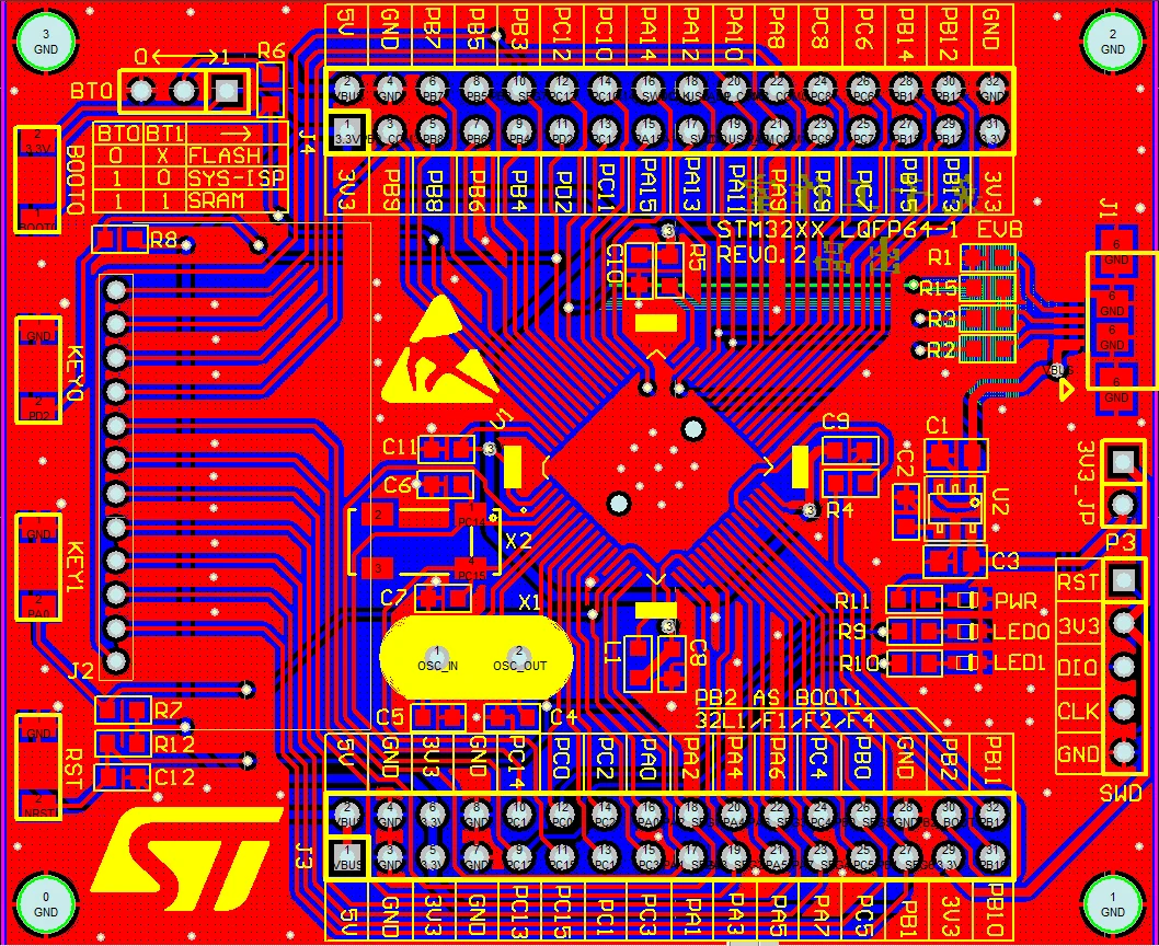 Фото STM32L073RZT6 Оценочная плата макетной платы малой мощности USBHID, сегментированный ЖК-дисплей, маршрутизаторы малой мощности №4