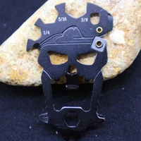 new 12 in 1 edc outdoor multifunction portable skull mini screwdriver bottle opener wrench knife tool for camping hiking
