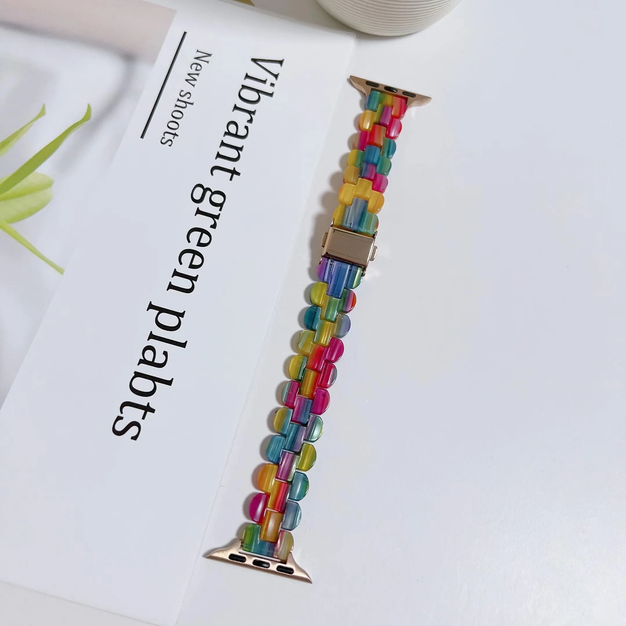 Resin strap for apple watch 7 band 41mm 45mm 44mm 40mm 42mm/38mm correa smartwatch Loop bracelet for iwatch series 6 se 5 4 3 2