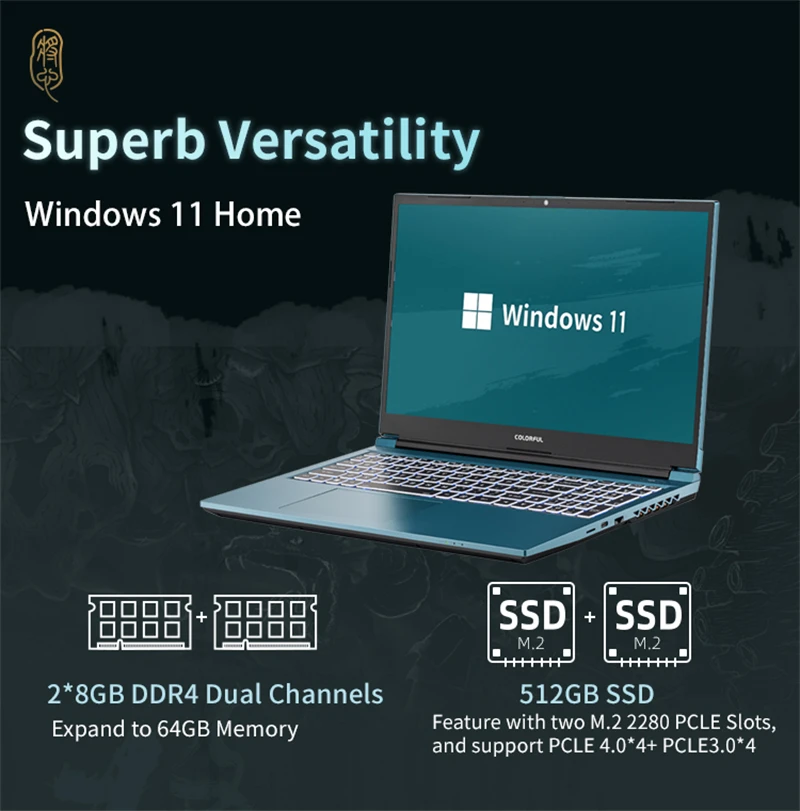 Цветной игровой ноутбук X15 XS 12-ядерный процессор Игровая графика NVIDIA GeForce RTX 3050 Ti 16