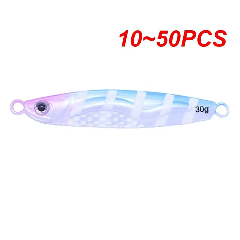 

10~50PCS Luminous Effect Fishing Lures Bare Sheet Luya Bait Iron Plate Freshwater Saltwater Fishing Gear