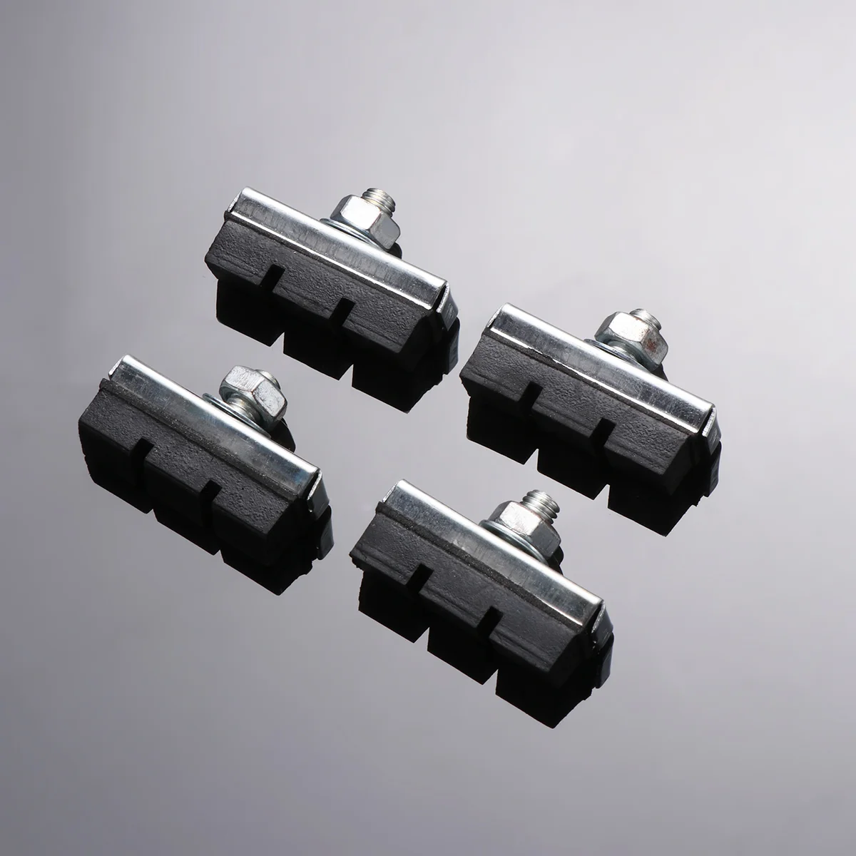 

4Pairs Mountain Road Cycling Bike V Brake Pads Braking Shoes Blocks Cycling Accessories V-brake System (Black)