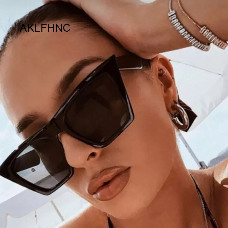 

New in Square Sunglasses Brand Cat Eye Sun Glasses Personalized Colorful Eyeglasses High Quality Womens Fashion Shades UV400 y2k