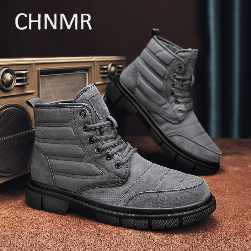 

Men's Boots Fleece To Keep Warm Thick Bottom Comfortable Wear-Resistant Non-slip The New Fashion Water Proof Winter Main Push