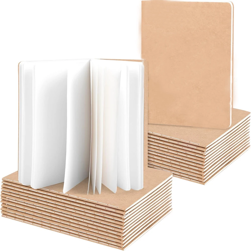

Карманные блокноты kraft 3,5x5 дюймов