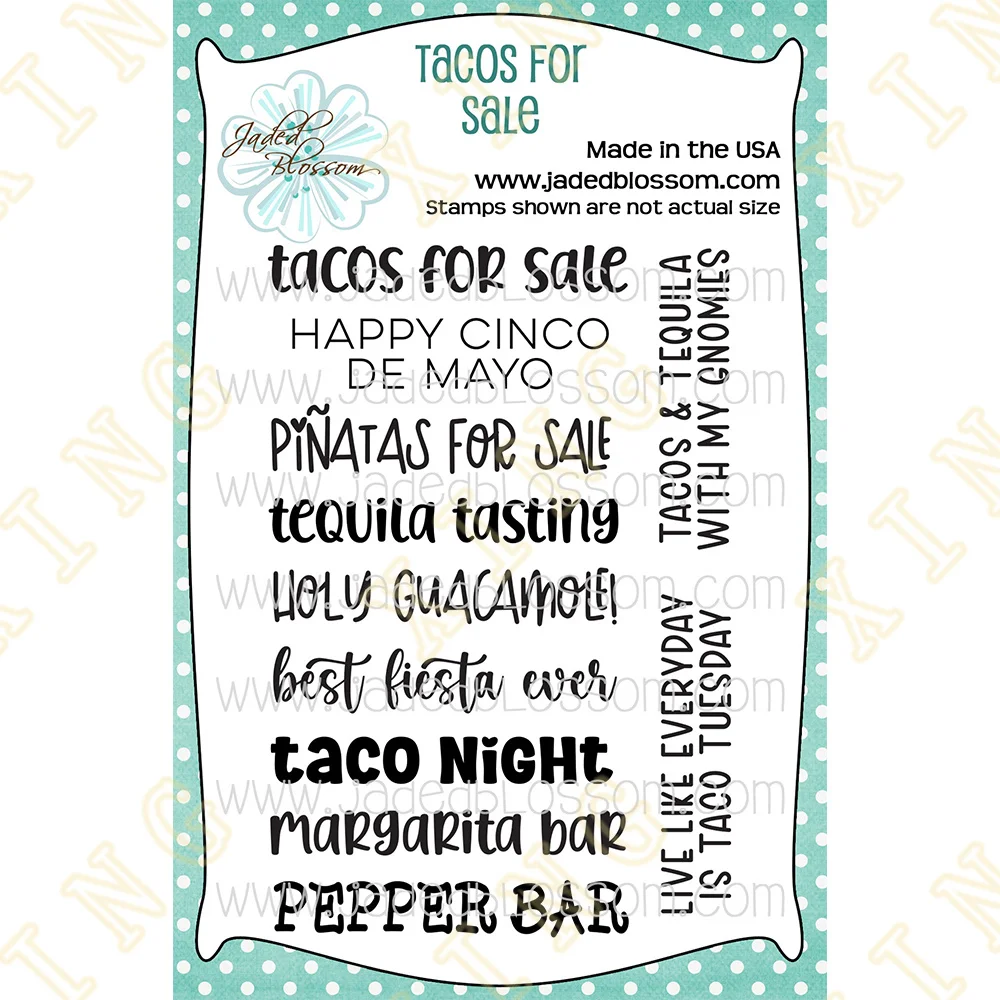 

Tacos for Sale Metal Cutting Dies Clear Stamps Scrapbook Diary Secoration Embossing Stencil Template Diy Greeting Card Handmade