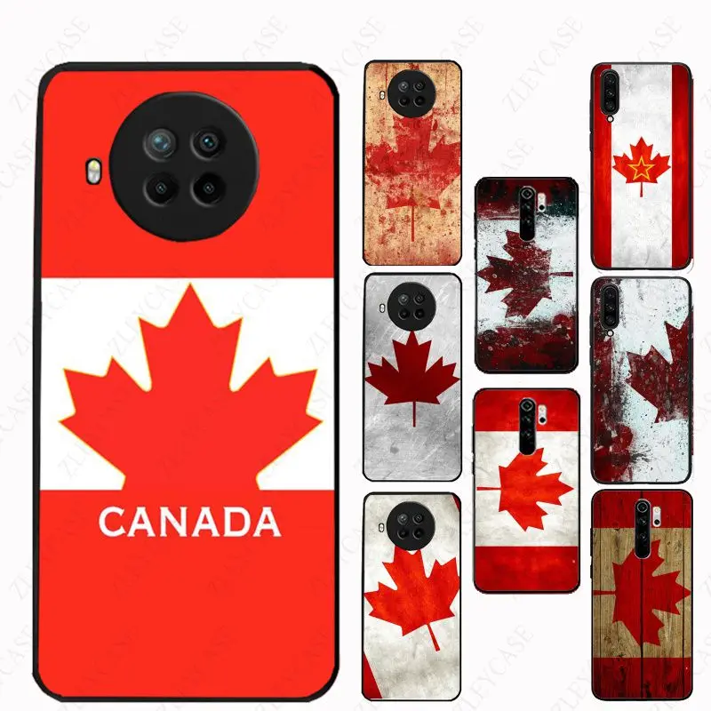 

Canada flag maple leafs Phone Cover For Redmi Note10pro 8pro 9C 11 7 5 9A 8T 9s mi 11T pocox3nfc POCOF3 CC9E A3 mi9T Cases coque