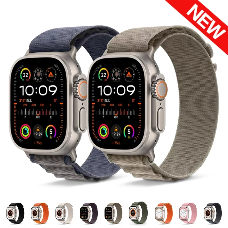 

Ремешок Alpine для Apple watch Ultra band 49 мм 44 мм 45 мм 40 мм 41 мм 42 мм 45 44 мм, браслет correa iwatch series 8 7 SE 9 6 5 4 3 2