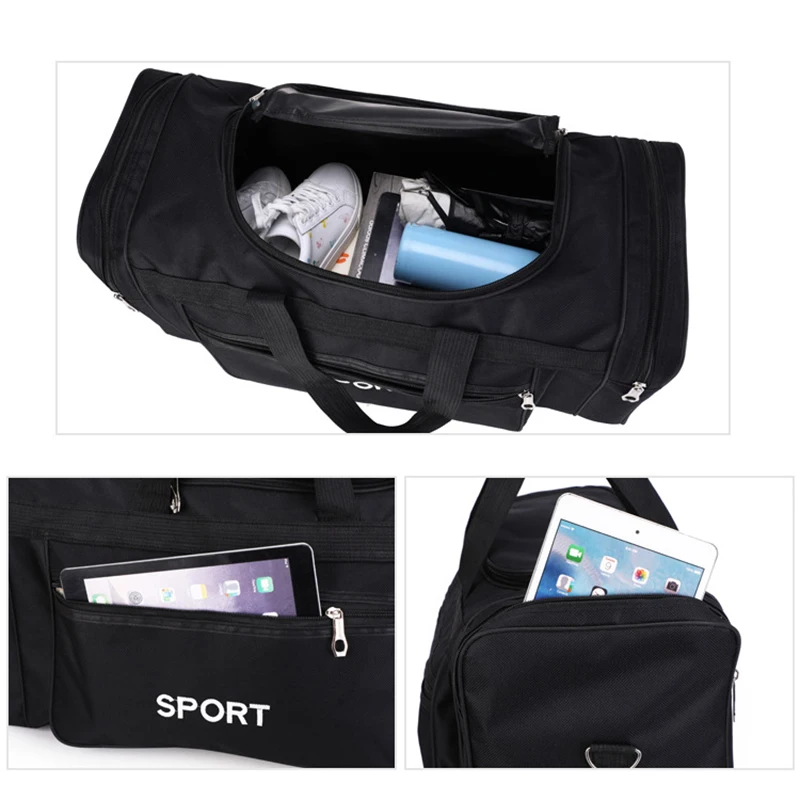 Big Gym Sports Fitness Bag Large for Man Male Suitcase Travel Luggage Trend Handbag Swimming Tactical Boston Men'S Shoulder Bag