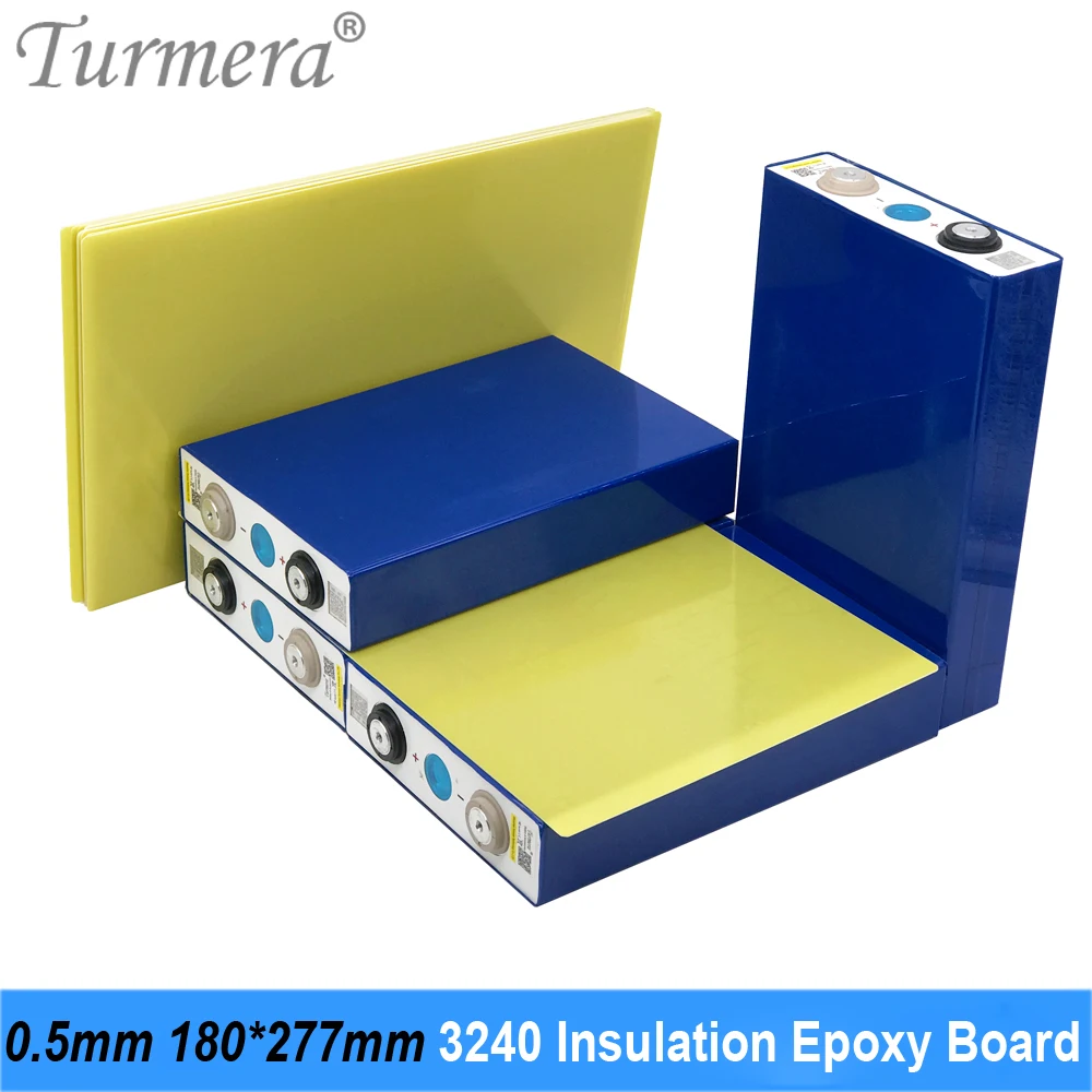 

Turmera 3240 Insulation Epoxy Plate 0.5mm Thickness 180*277mm for 3.2V 200Ah 280Ah 320Ah 90Ah 12.8V Lifepo4 Battery Pack Diy Use