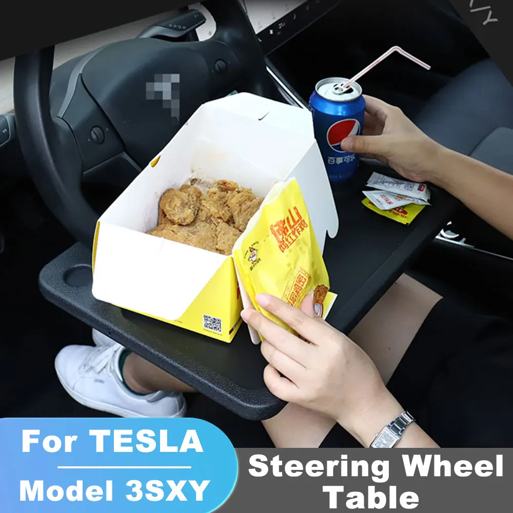

for Tesla Model 3 S X Y Car Table Steering Wheel Eat Food Work Goods Holder Tray Car Laptop Computer Desk Mount Stand