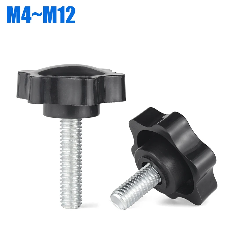 

Винты-барашки M4-M12 из углеродистой стали с пластиковой головкой