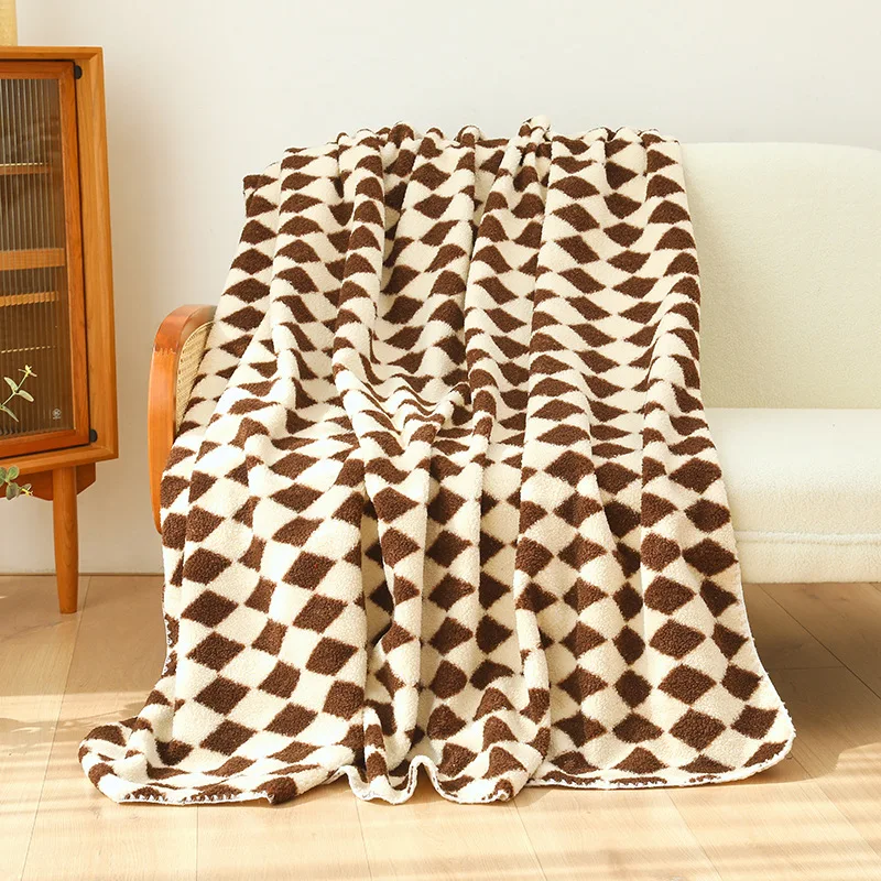 

TONGDI Plush Blanket Super Soft Warm Elegant Fannel Fleece Woolen Blanket Decor For Girl Winter Couch Cover Bed Sofa Bedspread