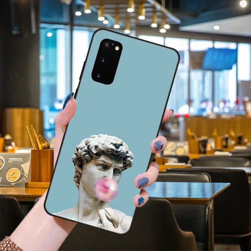 Чехол для телефона с Моной Лизой Давидом Samsung Galaxy S6 S7 S8 S9 S10 S21 S22 Plus ультрамягкий