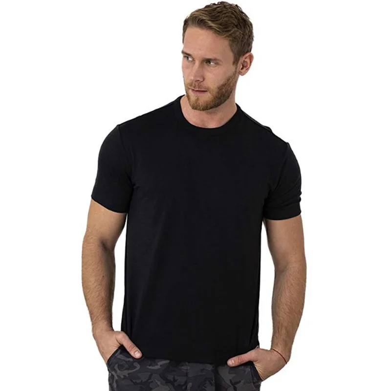 

B3473 Superfine Merino Wool T shirt Men's Base Layer Shirt Wicking Breathable Quick Dry Anti-Odor No-itch USA Size