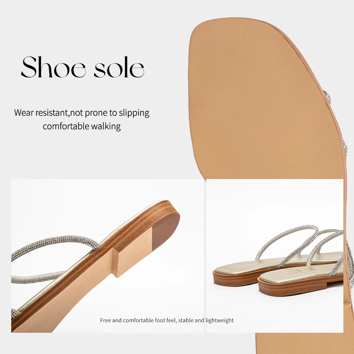 Женские пляжные туфли новинка 2024 модные шлепанцы на плоской подошве с