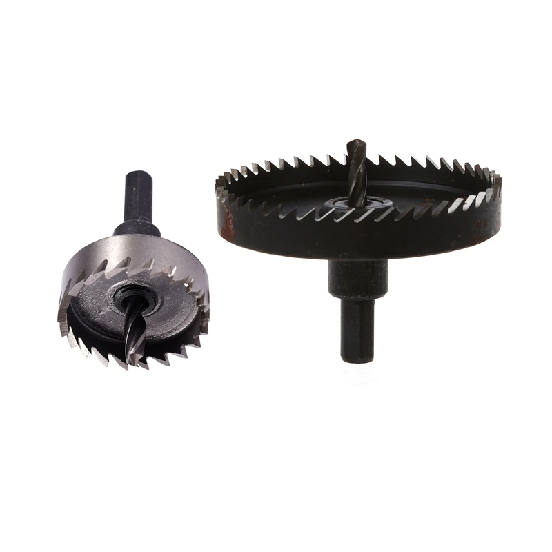 

2Pcs Hole Saw Tooth HSS Steel Hole Saw Drill Bit Cutter Tool For Metal Wood Alloy - 40Mm & 80Mm