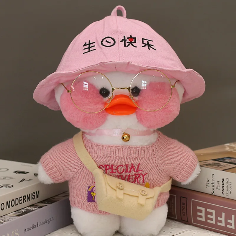 Kawaii Мультфильм LaLafanfan 30 см КАФЕ утка плюшевая игрушка мягкая кавайная кукла