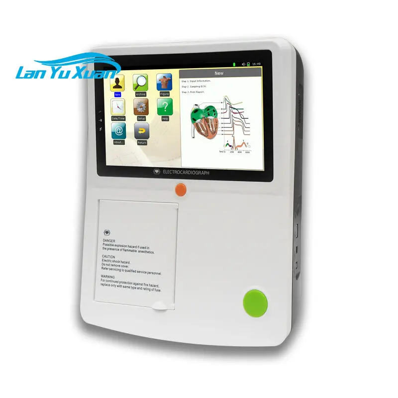 

High quality 3 channel ECG machine for animal 7/12 leads veterinary vet ECG machine for pet hospital