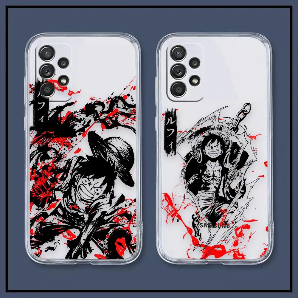 

Clear Case For Samsung A81 A73 A72 A71 A53 A52 A51 A50 A50S A42 A33 A21 A30S A23 A22 5G 4G Case Cartoon O-One-e P-Piece Comic