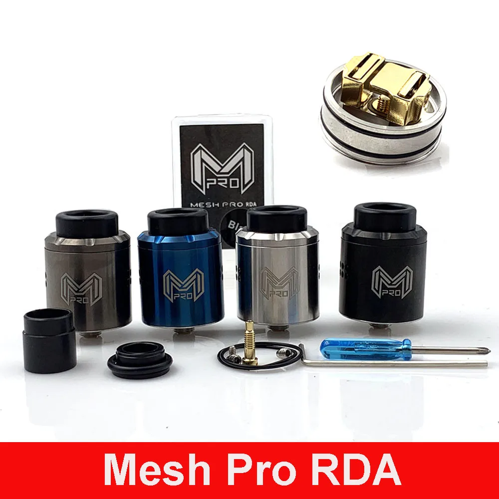 

Vmiss Mesh Pro RDA Tank 24mm Adjustable 316ss Mesh Coil Atomizer with Pin BF Vaporizer Rebuilding E Cigarette