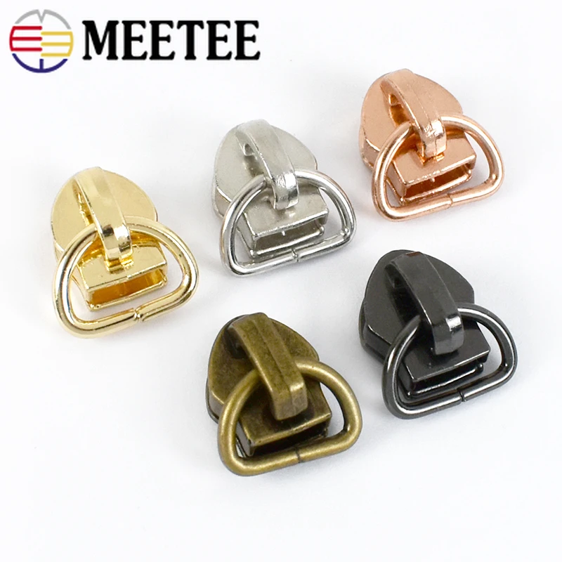 

10/25 шт. D кольцо 5 # слайдер на молнии для нейлоновой ленты на молнии сумка карманная молния головка для DIY Ремонтный комплект сменные Швейные ...