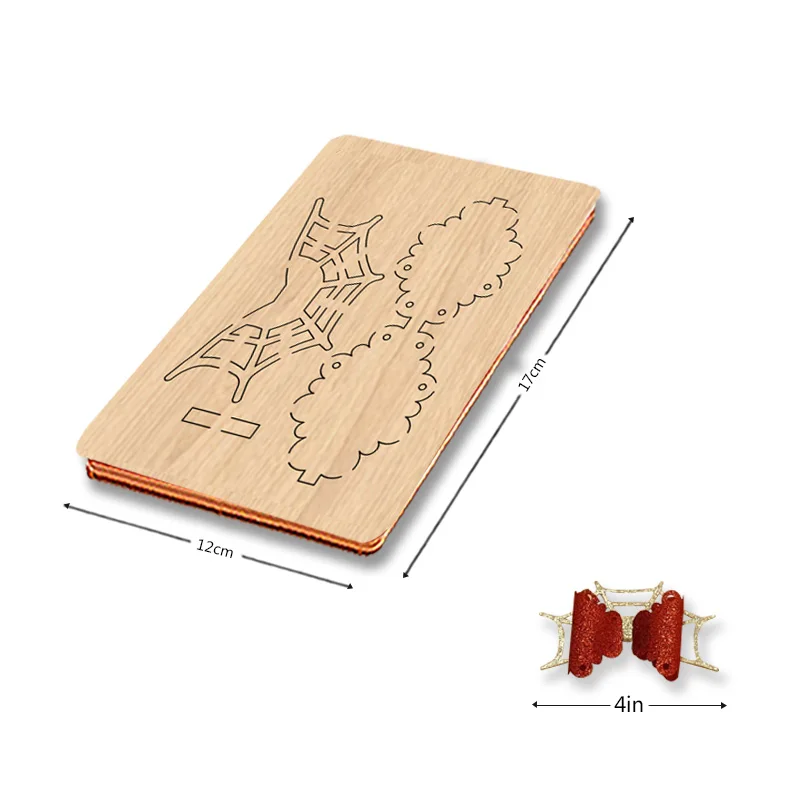 Mn111 4-дюймовые деревянные Вырубные штампы с паутиной подходят для большинства