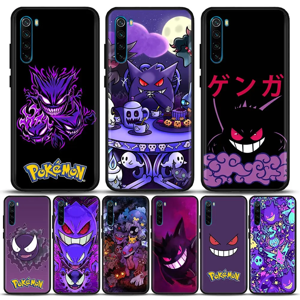 

Pocket Monster Pokemon Gengar Anime Phone Case For Xiaomi Redmi 9 9C NFC 9T 10 10C 6 8 A K40 K50 Pro Plus Soft Shell Cover Cases