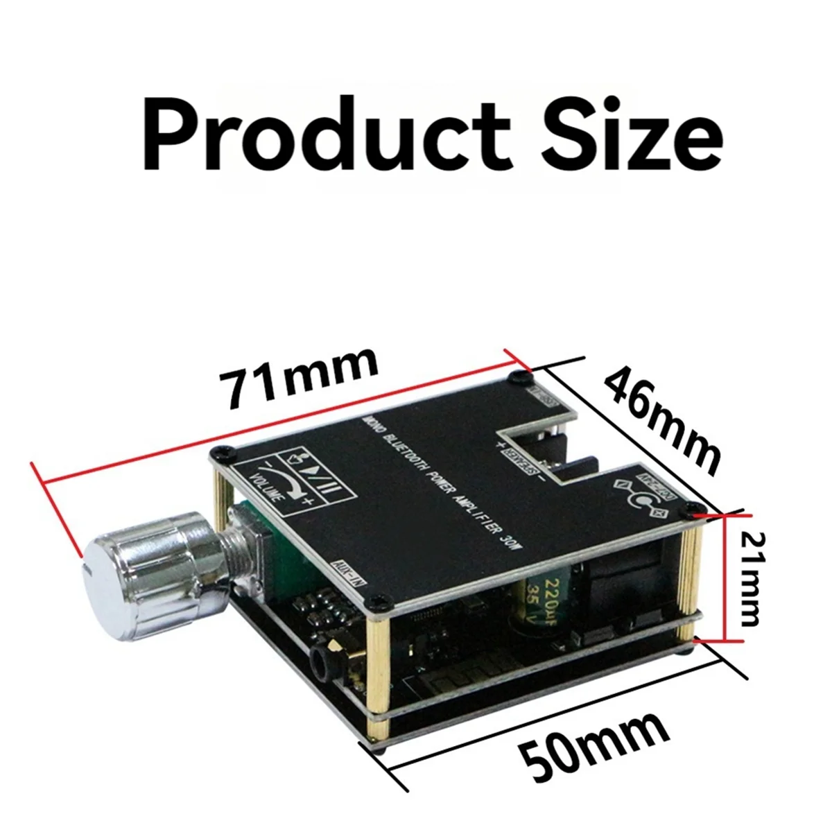 ZK-301B Плата усилителя Bluetooth с одним звуком 30 Вт модуль мощности звука домашнее
